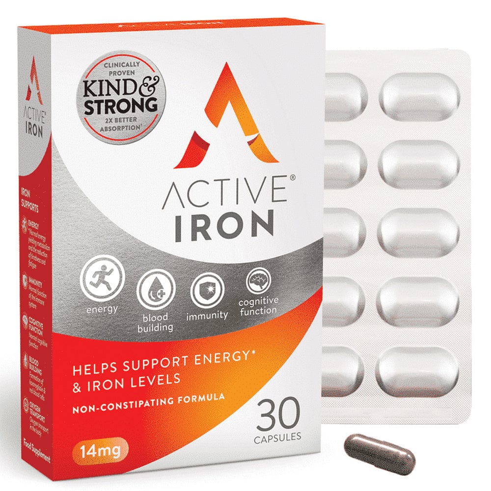 Active Iron Vitamins & Supplements Active Iron 14mg 30 Capsules