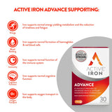 Active Iron Vitamins & Supplements Active Iron Advance 30 Daily Capsules Meaghers Pharmacy