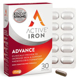 Active Iron Vitamins & Supplements Active Iron Advance 30 Daily Capsules Meaghers Pharmacy