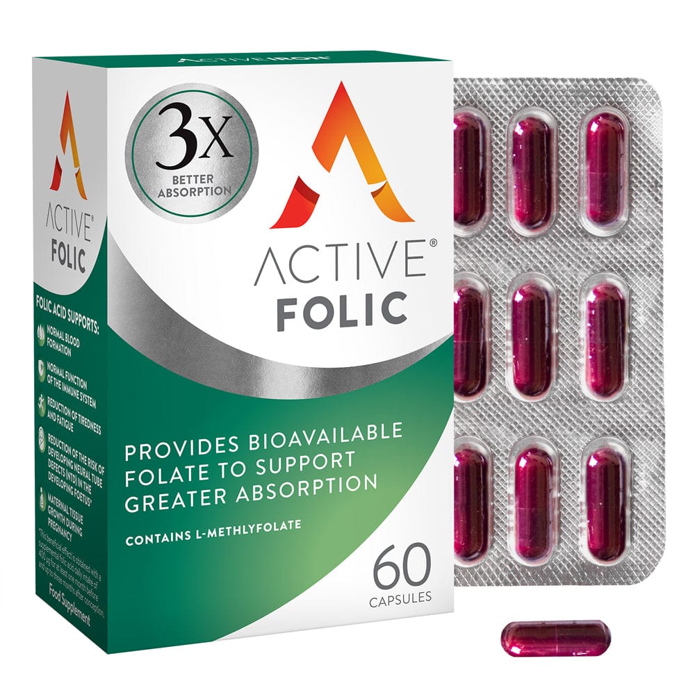 Active Iron Vitamins & Supplements Active Iron Folic 60 Capsules Meaghers Pharmacy