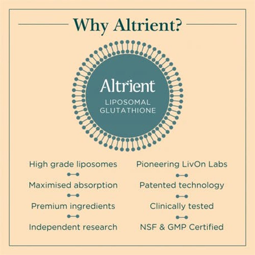 Altrient Vitamins & Supplements Altrient Liposomal Glutathione 450mg 30s