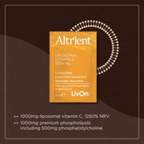 Altrient Vitamins & Supplements Altrient Liposomal Vit C 1000mg 30s