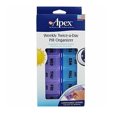 Apex Medication Organiser Apex Weekly Twice-a-Day Pill Organiser