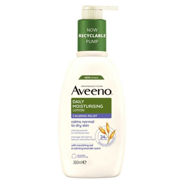 Aveeno Moisturiser Aveeno Daily Moisturising Lotion Calming Relief