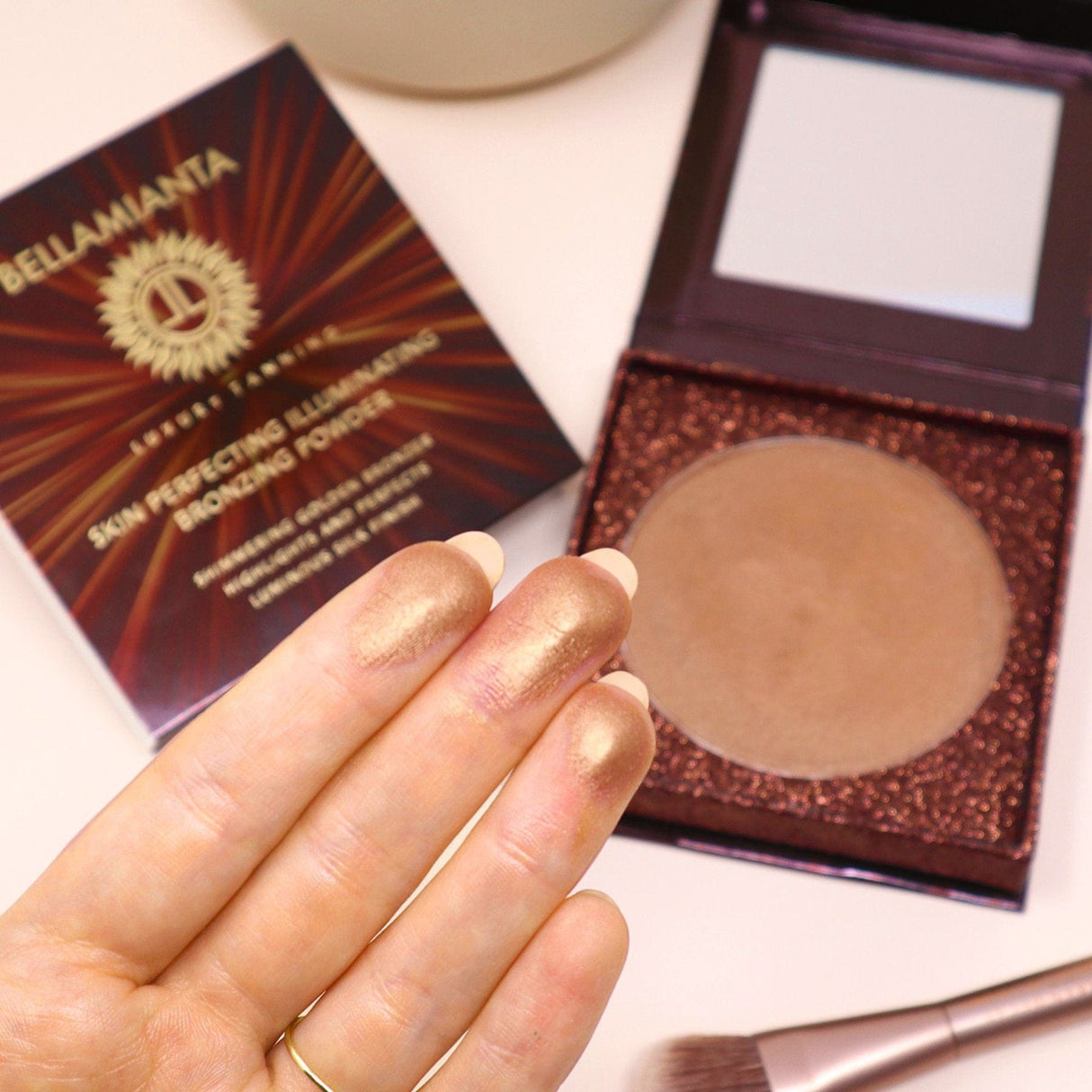 Bellamianta Bronzing Powder Bellamianta Skin Perfecting Illuminating Bronzing Powder