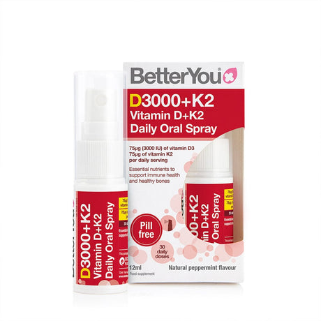 BetterYou Vitamins & Supplements BetterYou D3000 Vitamin D+K2 Oral Spray