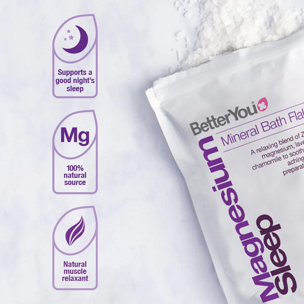 BetterYou Bath Salts BetterYou Magnesium Sleep Mineral Bath Flakes 250g