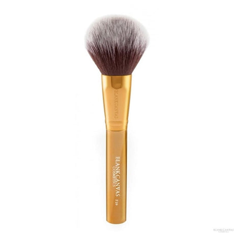 Blank Canvas Makeup Brush Metallic Gold Blank Canvas F39 Dome Powder Brush