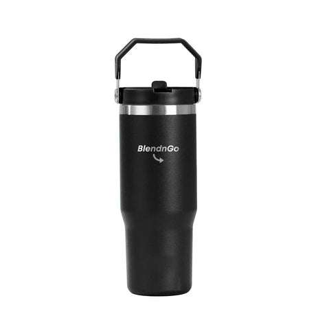 BlendnGo Tumbler Black BlendnGo Travel Essential Flip Straw Tumbler