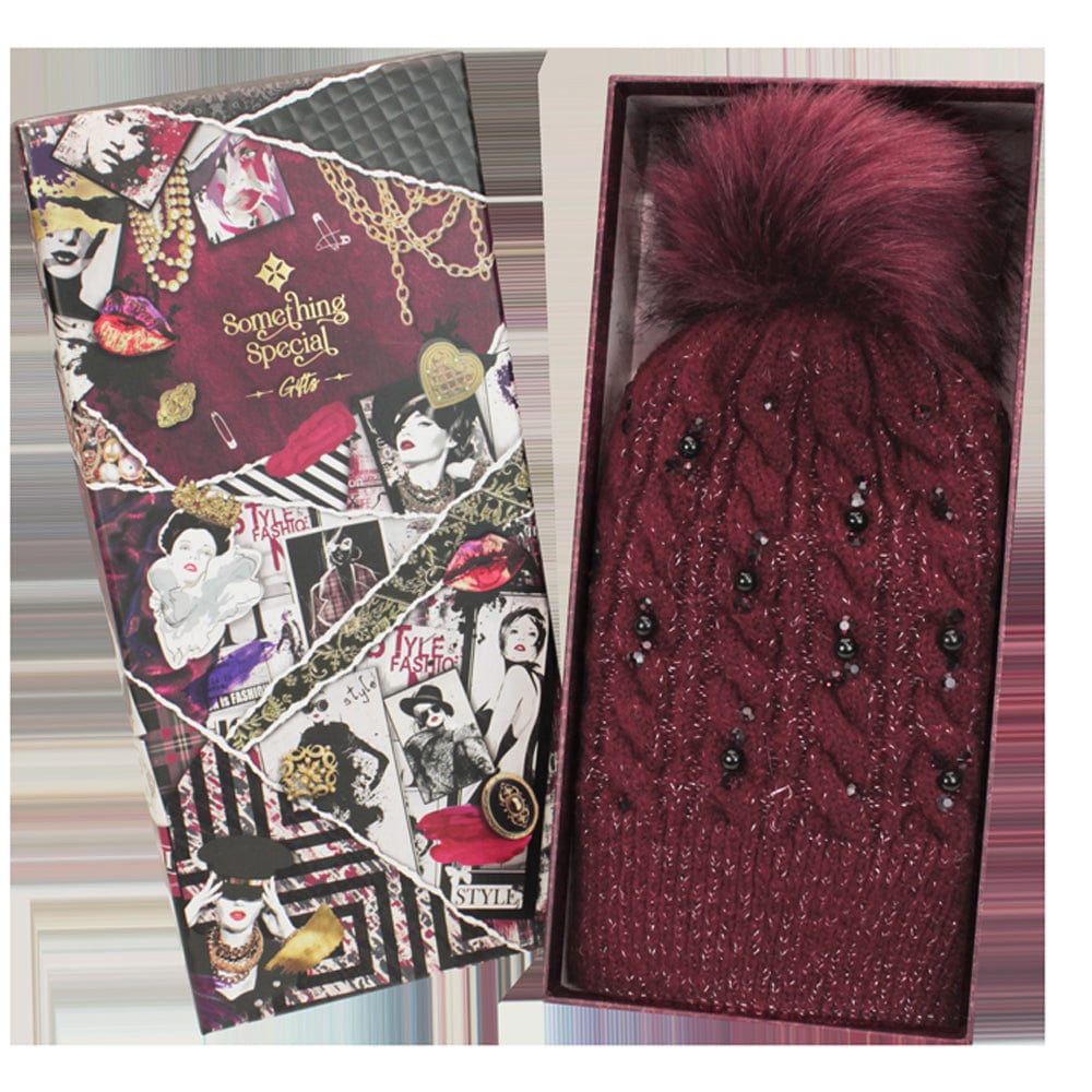 Brandwell Hat Raspberry Brandwell Diamante Hat