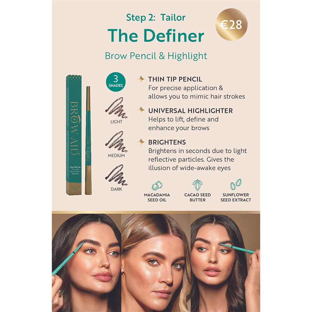 Brow Aid Eyebrow Pencil Brow Aid The Definer - Duo Pencil and Brow Highlight Meaghers Pharmacy