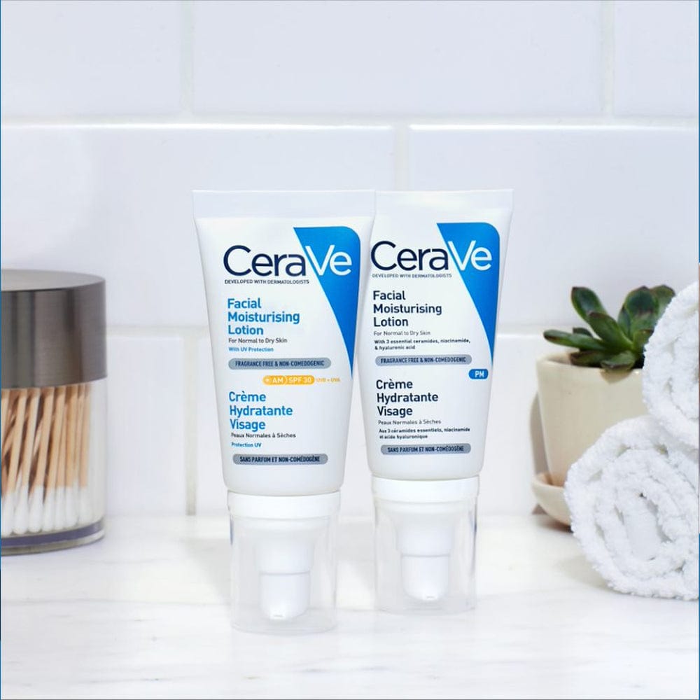 CeraVe Crème hydratante visage SPF50 peaux normales à sèches 52ml