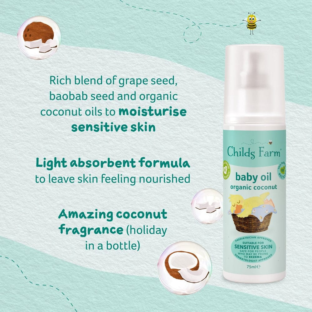 Childs Farm baby oil Childs Farm Baby Oil Organic Coconut 75ml