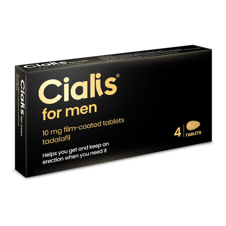 Meaghers Pharmacy Erectile Dysfunction Treatment 4 Pack Cialis For Men 10mg Film-Coated Tablets