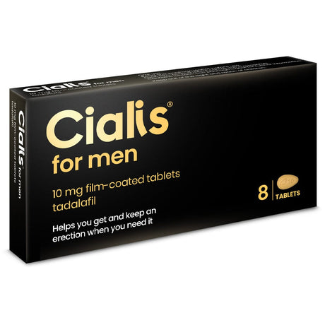 Meaghers Pharmacy Erectile Dysfunction Treatment 8 Pack Cialis For Men 10mg Film-Coated Tablets