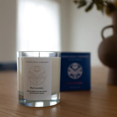 Conscious Convert Candle Blue Lavender Conscious Convert Natural Organic Soy Candle