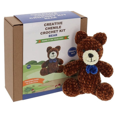 Joe Davies Crochet Kit Creative Chenille Crochet Kit - Bear