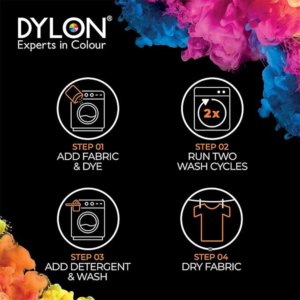 Dylon Fabric Dye Dylon Velvet Black Fabric Dye 250g