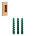 Edelman Candle Green Edelman Twist Dinner Candle Set