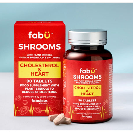 fabÜ Vitamins & Supplements fabÜ SHROOMS CHOLESTEROL & HEART 90 Tablets