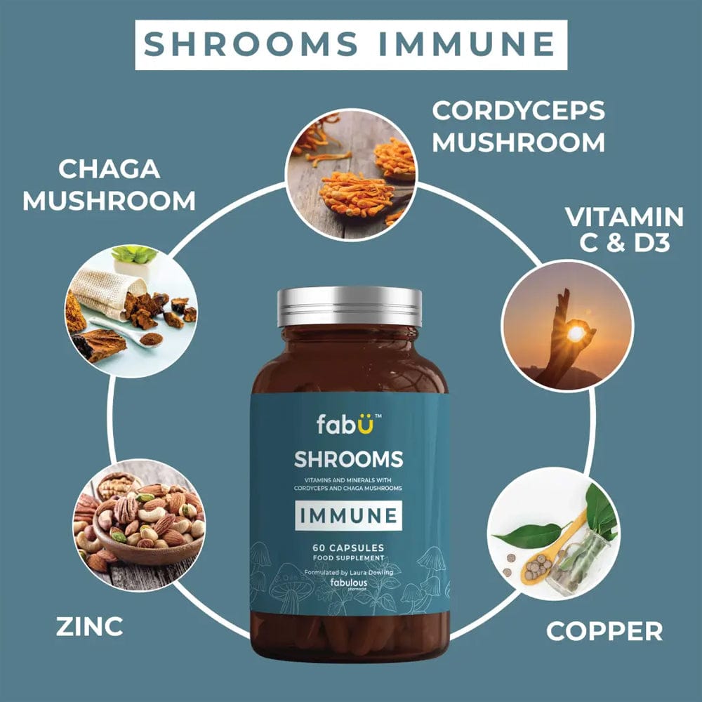 fabÜ Vitamins & Supplements fabÜ SHROOMS IMMUNE 60 Capsules