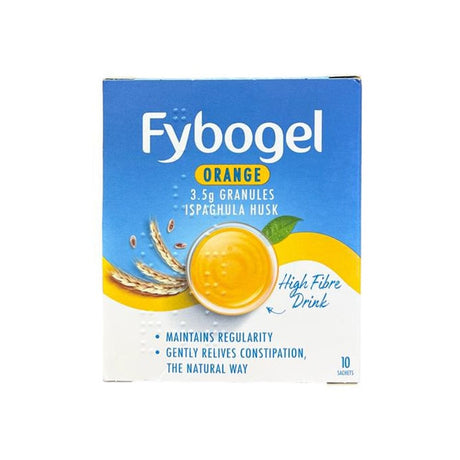 Meaghers Pharmacy Fibre Drink 10 Sachets Fybogel Orange High Fibre Drink Sachets