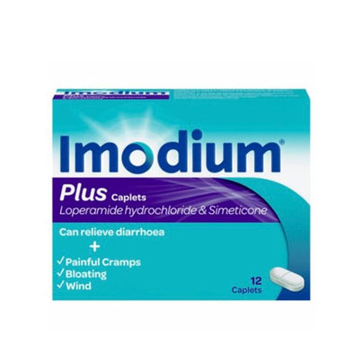 Meaghers Pharmacy Diarrhoea Relief Imodium Plus 12 Pack