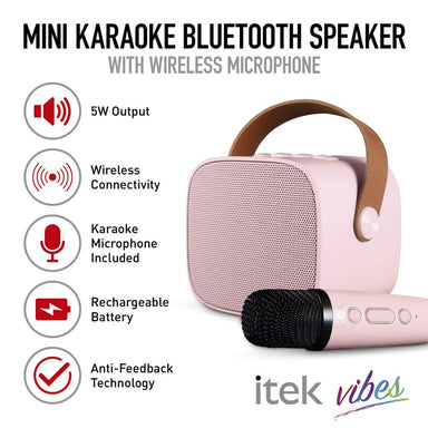 Carmen speaker iTek 5W Bluetooth Speaker with Wireless Microphone