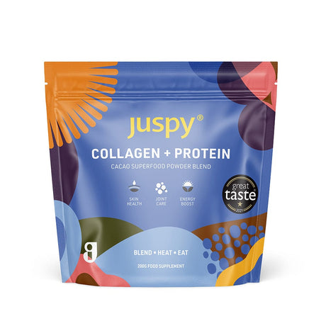 Juspy Vitamins & Supplements Juspy Collagen + Protein Cacao Superfood Powder Blend 200g