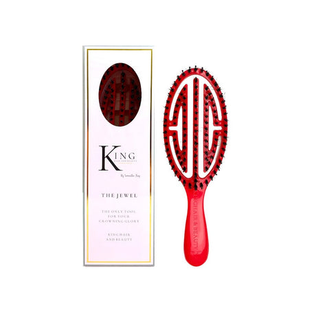 King Hair & Beauty Hair Brush Pink King Hair and Beauty Luxury Jewel Hairbrush