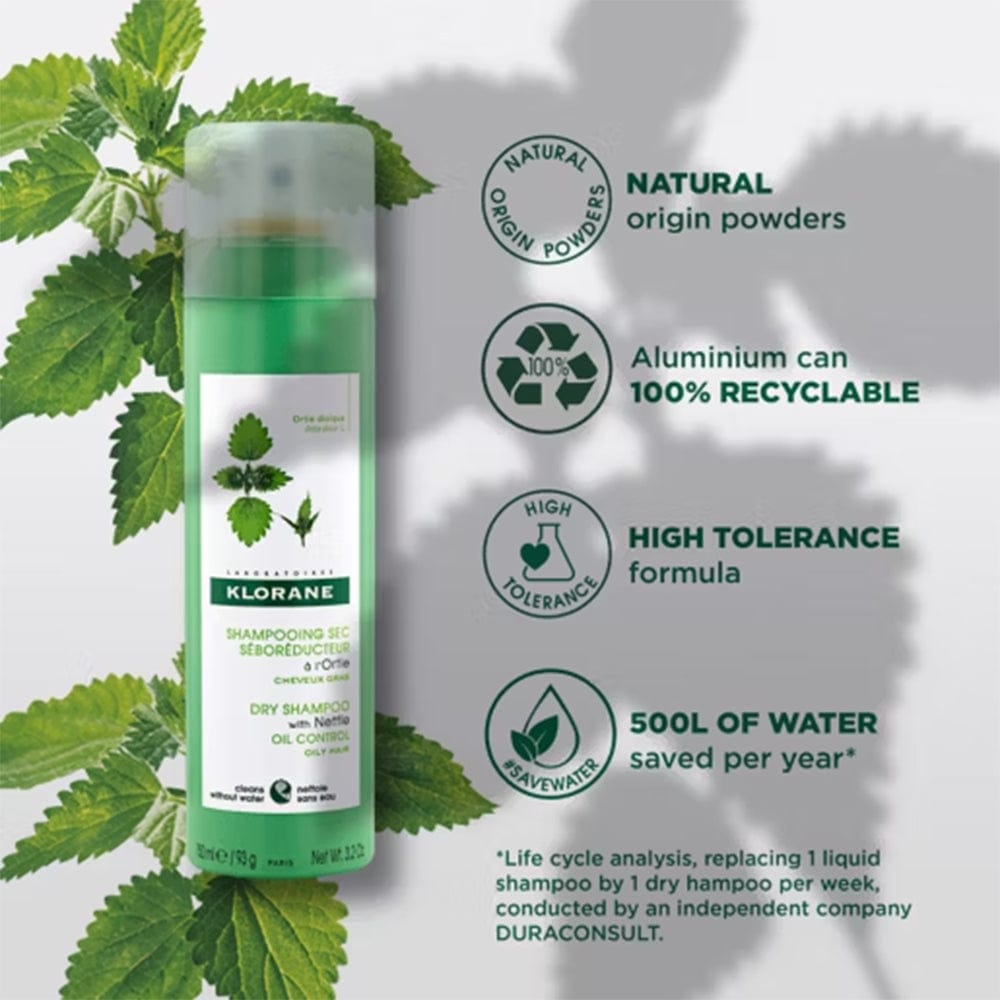 Klorane Dry Shampoo Klorane Dry Shampoo with Nettle 150ml