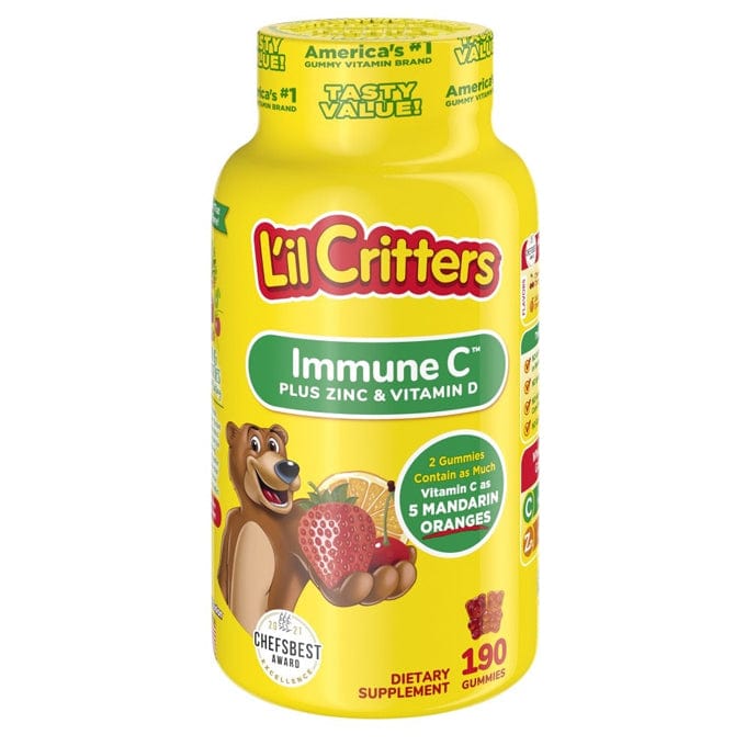 L'il Critters Vitamins & Supplements 190 Gummies L'il Critters Immune C Multivitamin