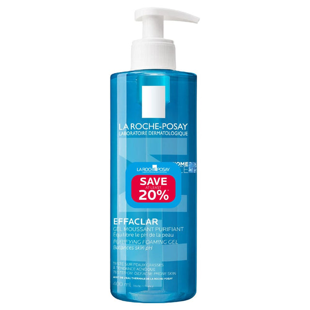 La Roche-Posay Cleansing Gel La Roche Posay Effaclar Gel Cleanser Save 20% 400ml