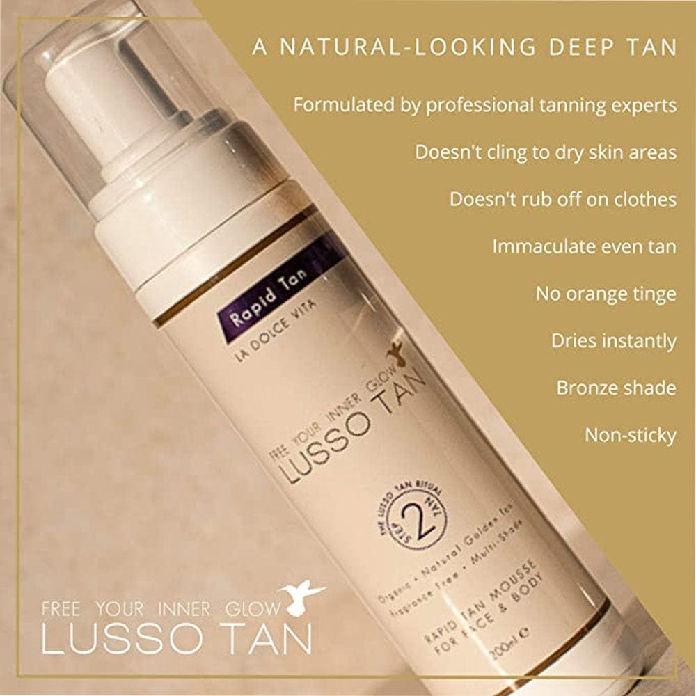 Lusso Tan Tanning Mousse Lusso Tan Rapid Mousse 200ml Meaghers Pharmacy