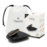 Manta Scalp Brush Manta Healthy Hair & Scalp Brush With Travel Pouch