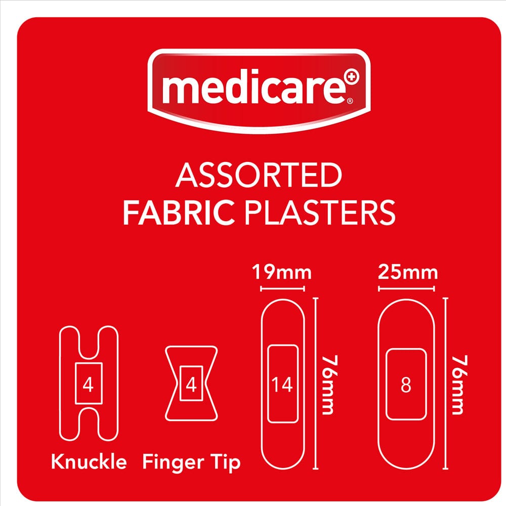 Medicare plasters Medicare Fabric Assorted Plasters 30 Pack