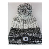 Brandwell Hat Grey Men's Chunky Knit LED Torch Hat