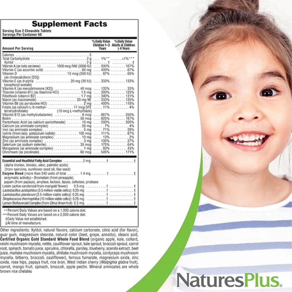 Nature'S Plus Childrens Vitamin Natures Plus Animal Parade Childrens Chewable Multivitamin 120 Tablets