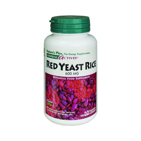 Nature'S Plus Food Supplement 120 Capsules Natures Plus Herbal Actives Red Yeast Rice 600mg