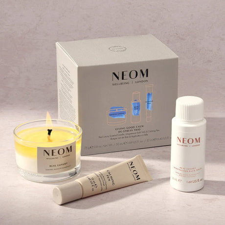 NEOM Skincare Set NEOM Wellbeing Giving Good Calm De-Stress Trio