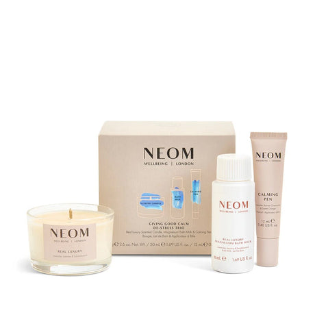 NEOM Skincare Set NEOM Wellbeing Giving Good Calm De-Stress Trio