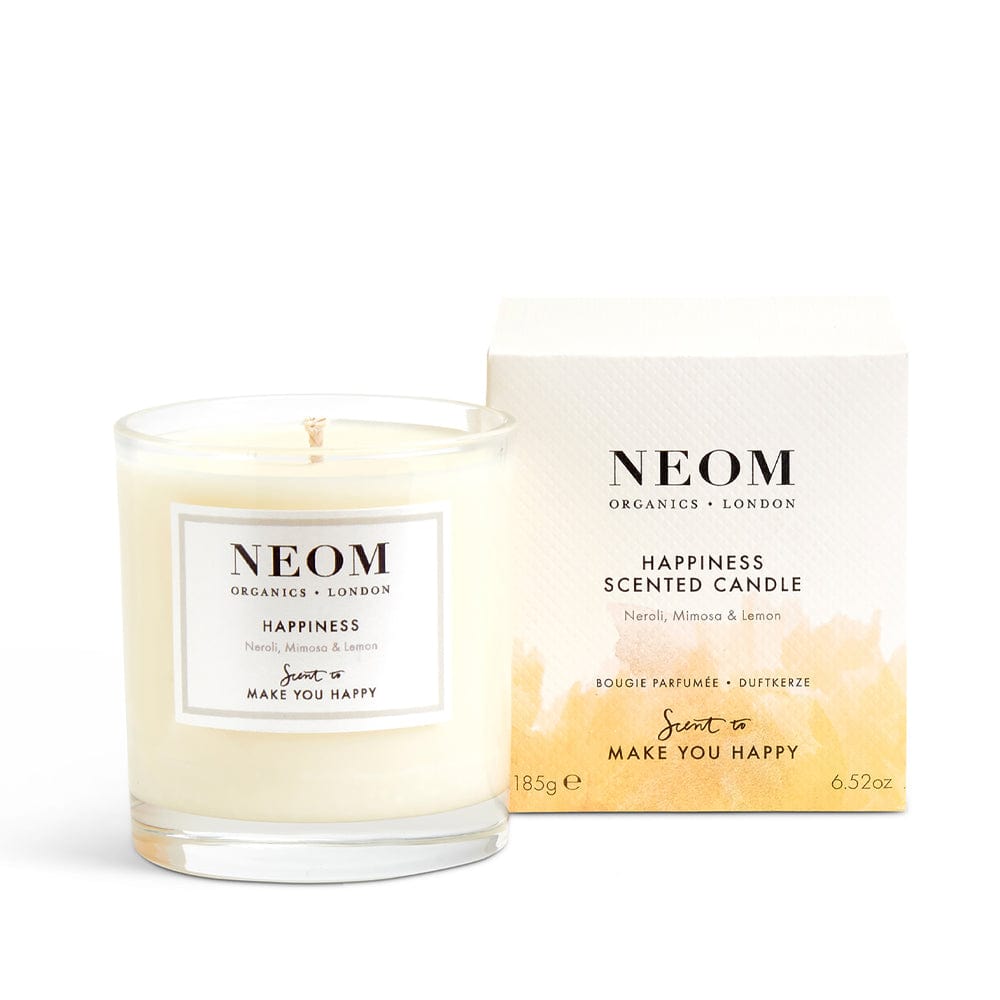 NEOM Candle Happiness Scented Candle 185g NEOM Wellbeing Happiness Scented Candle 1 Wick