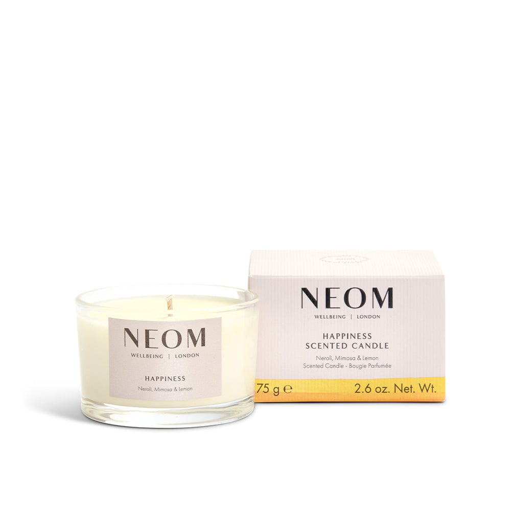 NEOM Candle Happiness Scented Travel Candle 75g NEOM Wellbeing Happiness Scented Candle 1 Wick