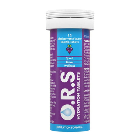 O.R.S Rehydration Salts Blackcurrant O.R.S Hydration Tablets 12 pack