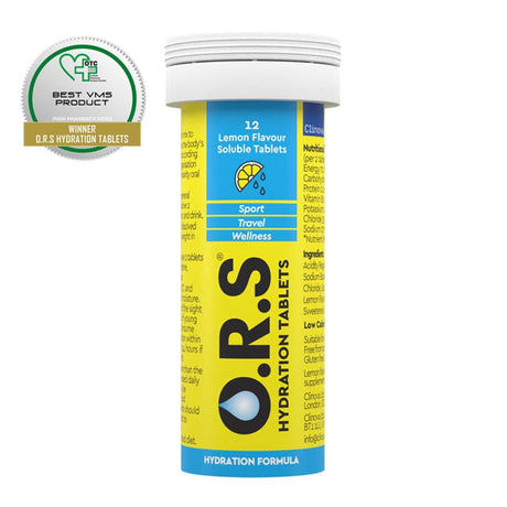 O.R.S Rehydration Salts Lemon O.R.S Hydration Tablets 12 pack