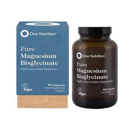 One Nutrition Vitamins & Supplements One Nutrition Pure Magnesium Bisglycinate 90 Capsules