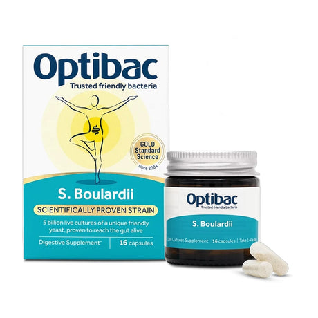 Optibac Vitamins & Supplements Optibac Probiotics Saccharomyces Boulardii Capsules