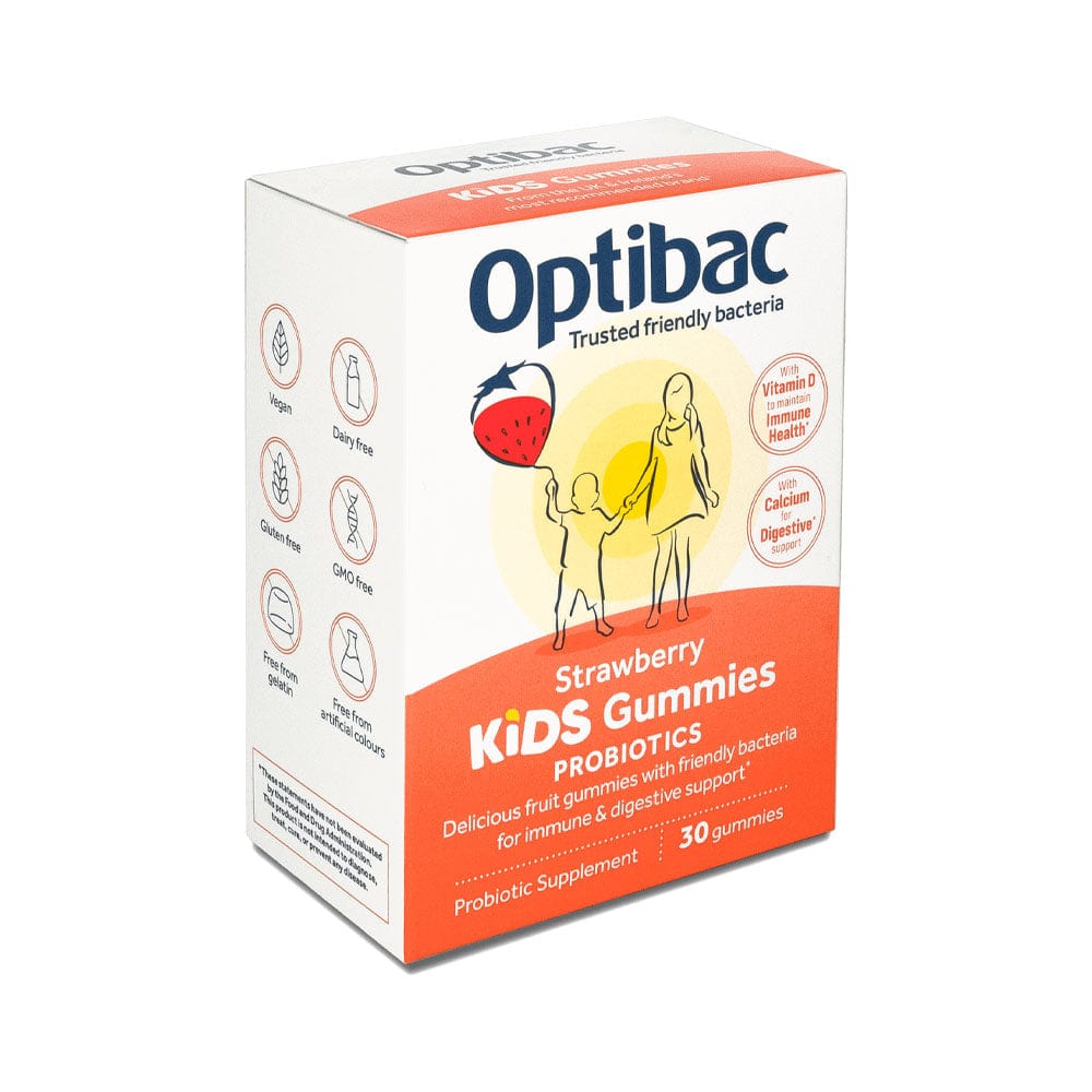 Optibac Vitamins & Supplements Optibac Probiotics Strawberry Kids Gummies