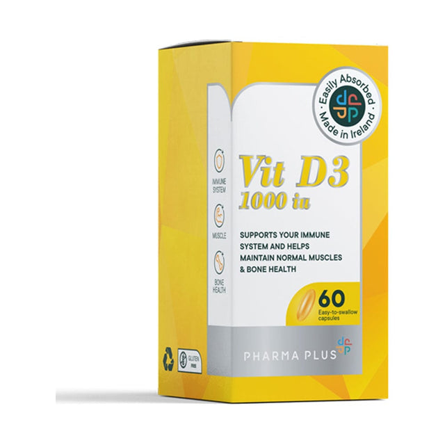 Pharma Plus Food Supplement Pharma Plus Vit D3 1000iu 60 Capsules