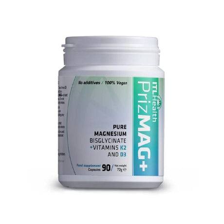 Prizmag Vitamins & Supplements PrizMAG Magnesium Bisglycinate Plus Vit D & K 90 Capsules